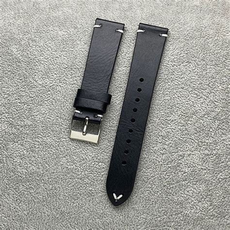 Quick Release Vintage Leather Watch Strap 20 MM L03002001