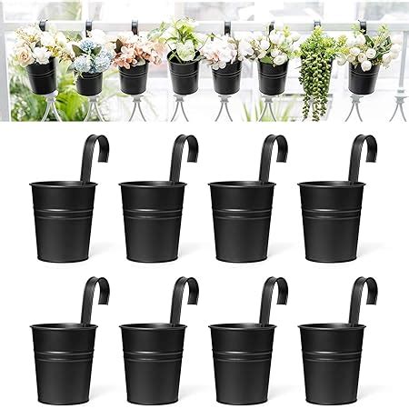 Amazon Dahey Metal Iron Hanging Flower Pots For Railing Fence