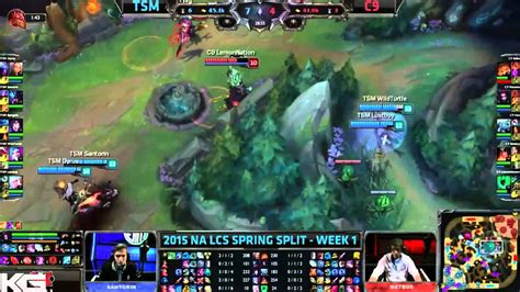 Team Solomid Vs Cloud Highlights S Na Lcs Spring Week Day