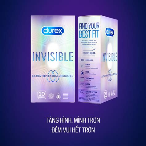 Bao Cao Su Durex Si U M Ng B I Tr N Size Mm H P Hasaki Vn