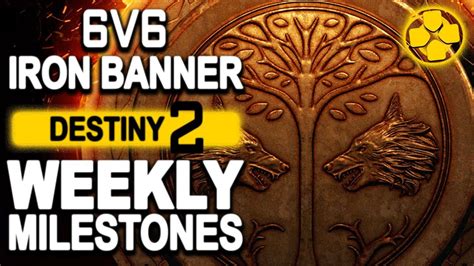 Destiny 2 New 6V6 Iron Banner Weekly Milestones PC Gameplay 1080p