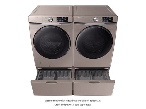 45 Cu Ft Front Load Steam Washer In Champagne Wf45r6100ac Samsung Us