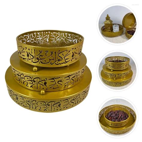 Ramadan Plates Tray For Eid Serving Parties And Festive Decorations