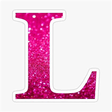 Printable Pink Glitter Letters