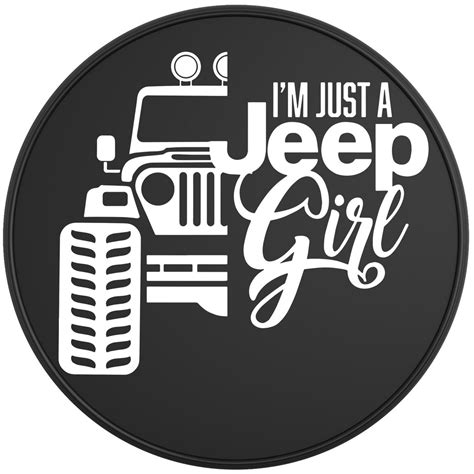 Im Just A Jeep Girl Four Wheel Covers