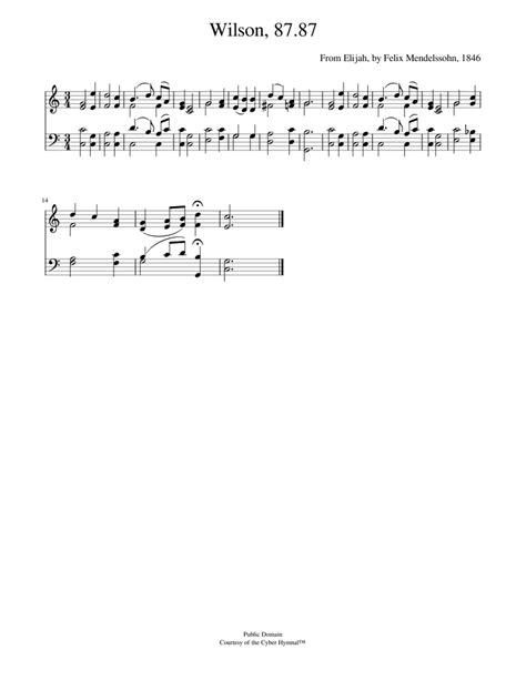 thou long expected jesus felix mendelssohn sheet