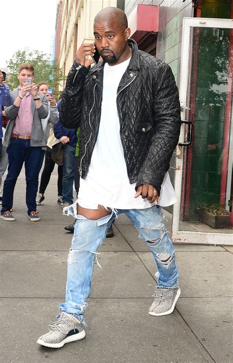 The Kanye West Look Book Kanye West Outfits Kanye West Style Ripped