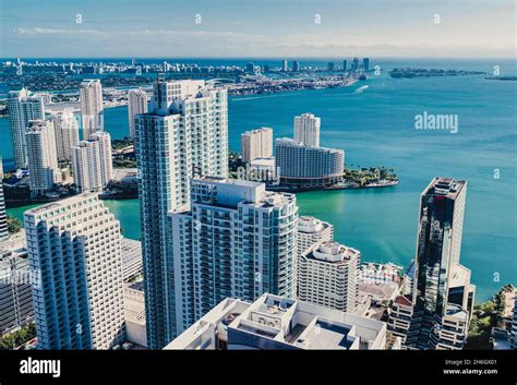 Brickell Miami Florida views skyline Stock Photo - Alamy