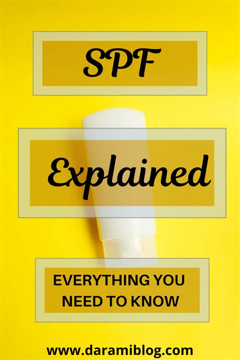 Everything You Need To Know About The Spf Index Spf Need To Know