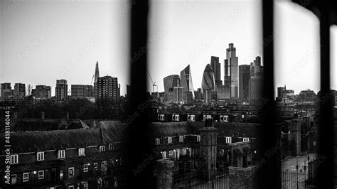 London City Skyline Rooftop City View The Rich Poor Divide Financial