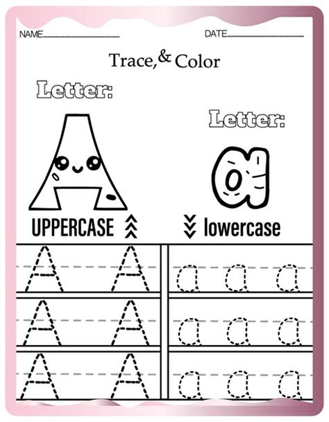 Feuilles De Travail Sur Les Lettres De Traçage De La Maternelle