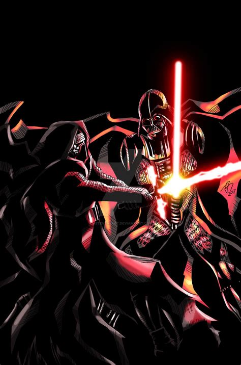 Kylo Ren Vs Darth Vader By Dstevensart On Deviantart