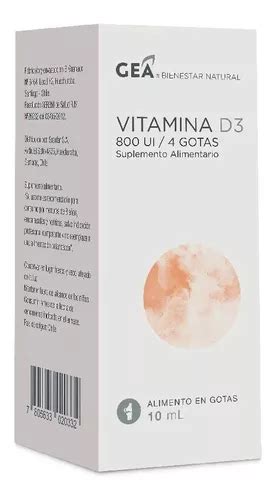 Gea Vitamina D 800 Ui 60 Comprimidos Cuotas sin interés