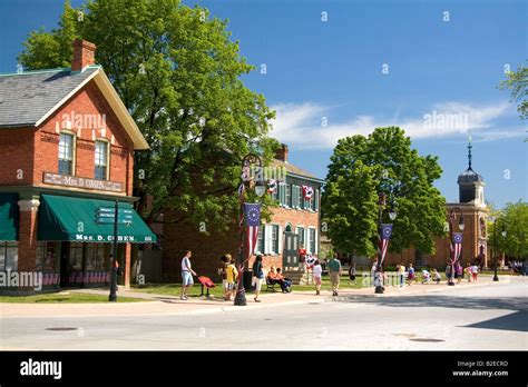 Historic Buildings In Greenfield Village At The Henry Ford In Dearborn