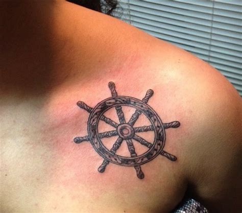 Pirate Ship Wheel Tattoo Designs