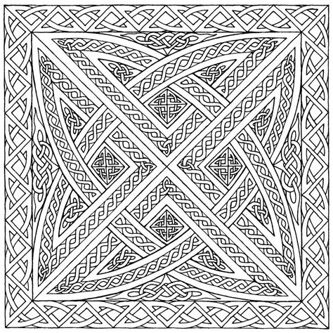 Celtic Knot Square Idea Celtic Knot Designs Celtic Coloring Celtic