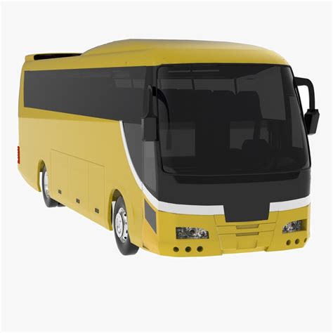 hino bus coach 3d model