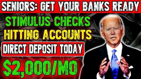 Seniors Ready Your Banks Th Stimulus Check Direct Deposit Today