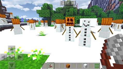 How To Make Snow Man In Minecraft Minecraft Creative Youtube