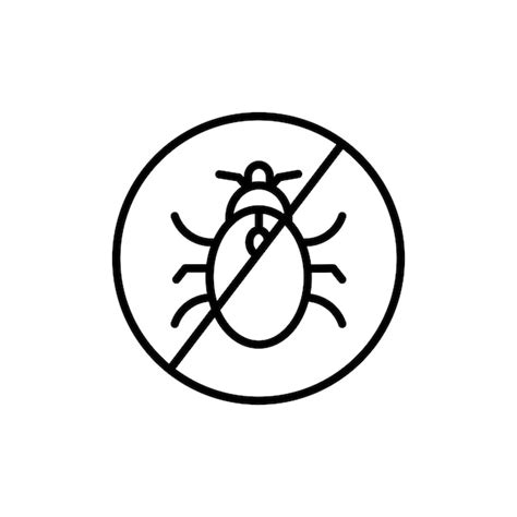 premium vector  bug icon isolated  white background