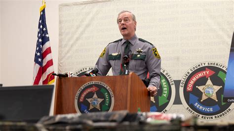 Sheriff Kevin Rambosk investigation crimes in Collier County photos