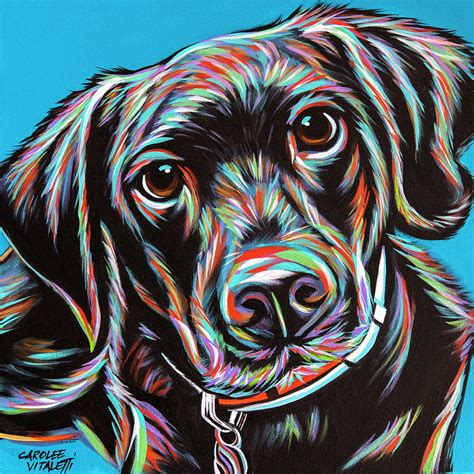 Furry Dog Friend Ii Painting By Carolee Vitaletti Fine Art America