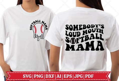 Somebodys Loud Mouth Softball Mama Svg Softball Mama Svg Melting