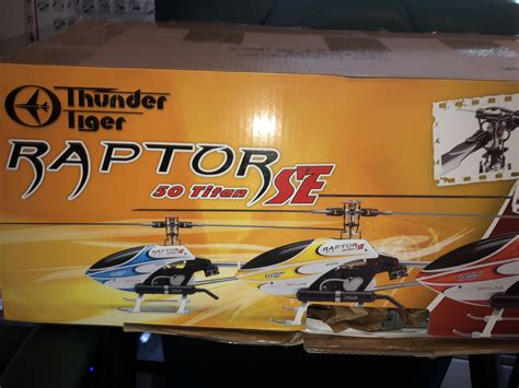 BRAND NEW In BOX Thunder Tiger Raptor 50 TITAN SE W TT Redline 53 H