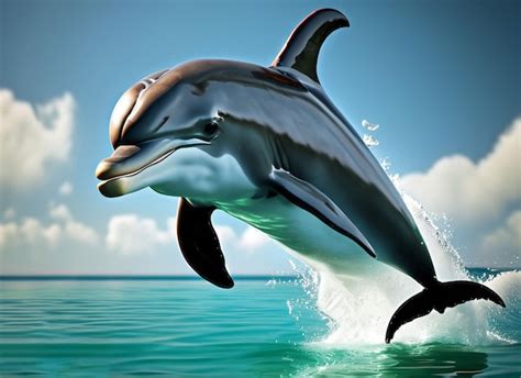 Premium Photo | A cute baby dolphin