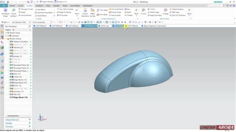 Siemens Nx Tutorial Approach Surface Solid Curve