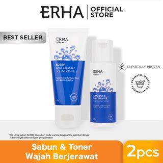 Jual Erha Acneact Bundle Acne Cleanser Scrub Beta Plus Acsbp G