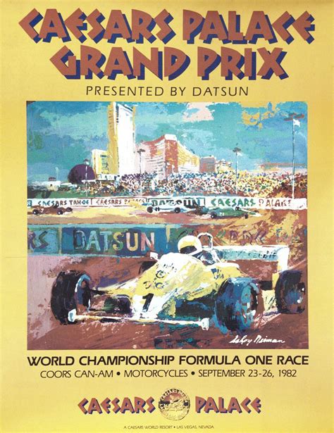 Caesars Palace Gp Vintage Racing Poster