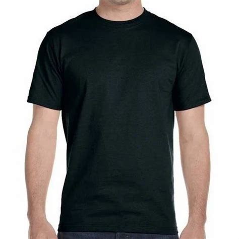 Cotton Mens Black Round Neck Dri Fit T Shirt At Rs 110 Piece In Raipur