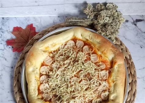 Resep 121 Pizza Sosis Keju Saos Bolognaise Oleh Selvia Oktaviani Cookpad