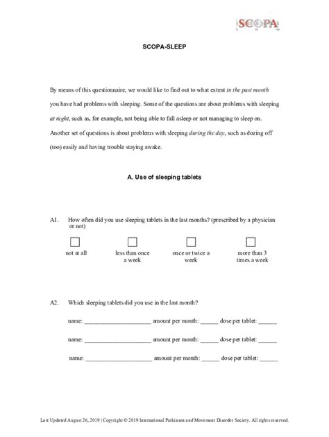 Fillable Online NACC UNiform DAtA Set UDS LBD MODUle Form B8L SCOPA