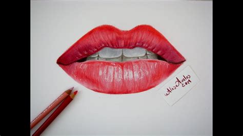 Tutorial C Mo Dibujar Labios Boca Con L Pices De Colores Labios