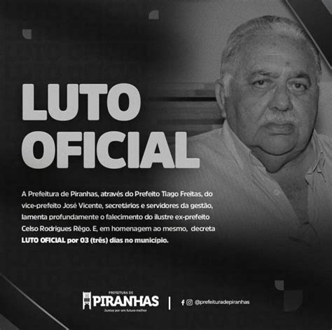 Prefeitura Decreta Luto Oficial De Três Dias Pelo Falecimento Do Ex