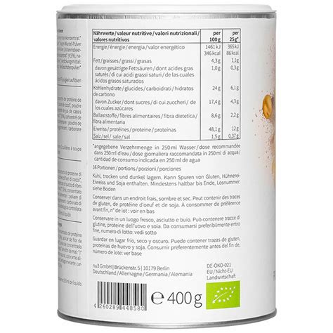 Nu3 Bio Vegan Protein Shake Vanille Johannisbeere 400 G Shop Apotheke