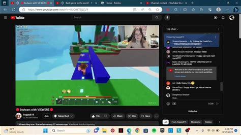 Watching H0ppy819s Live Stream While Listening To Best Game In The