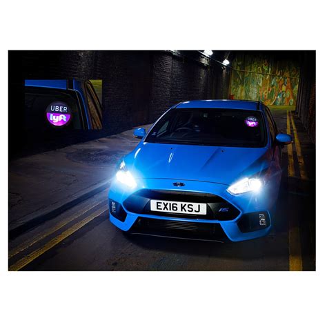 Uber Lyft Sign Led Light Logo Sticker Decal Reflective Bright Glowing