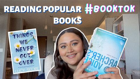 Reading Popular Booktok Books Reading Vlog Youtube