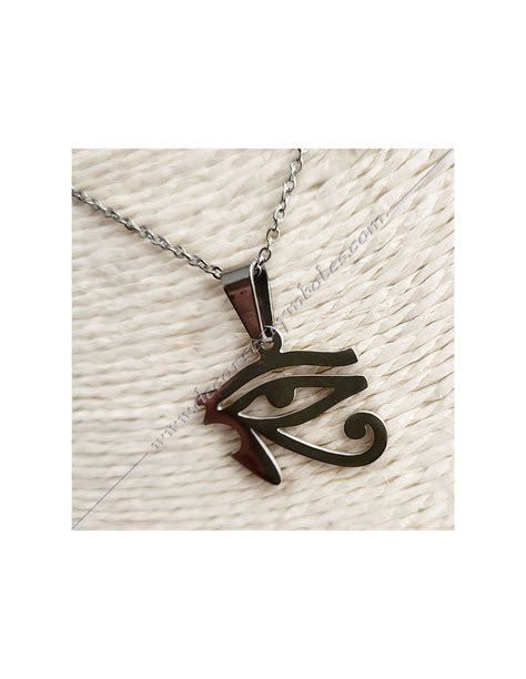 Necklace Masonic Pendant Udjat Or Eye Of Horus Silver