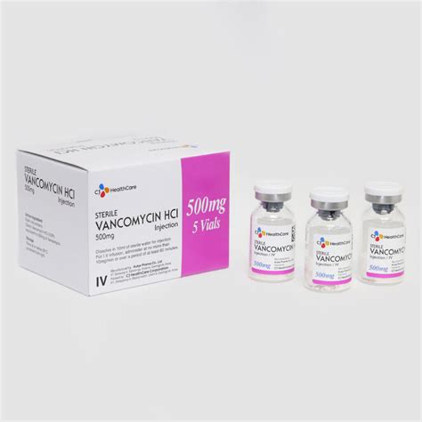 VANCOMYCIN INJECTION 500MG 5s Zyfas Pharma