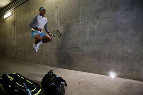 Rafa Nadal In The Tunnel At Indian Wells Prior To Entering Stadium