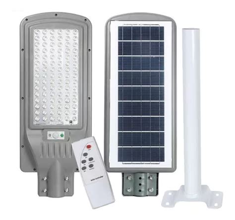 Foco Led Solar Luminaria W Sensor Control Soporte Cuotas Sin