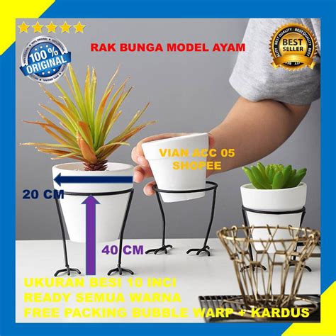 Jual Rak Bunga Besi Susun Standing Pot Susun Tanaman Hias Aglonema