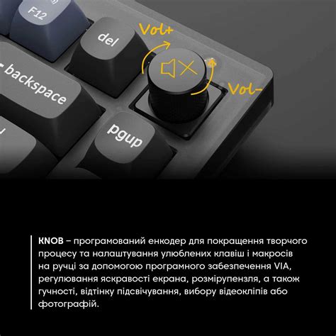 Клавіатура Keychron Q5 100 Key QMK RGB Gateron G PRO Brown Hot Swap Knob Q5O3Z Navy Blue ціна