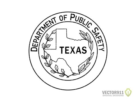 texas department  public safety insignia simplified tx dps insignia