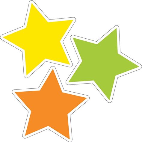 Knowledge Tree Carson Dellosa Education Color Stars Cut Outs Pack Of 36