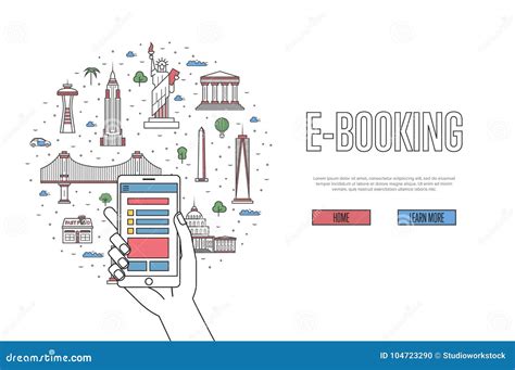 booking poster  linear style editorial image illustration